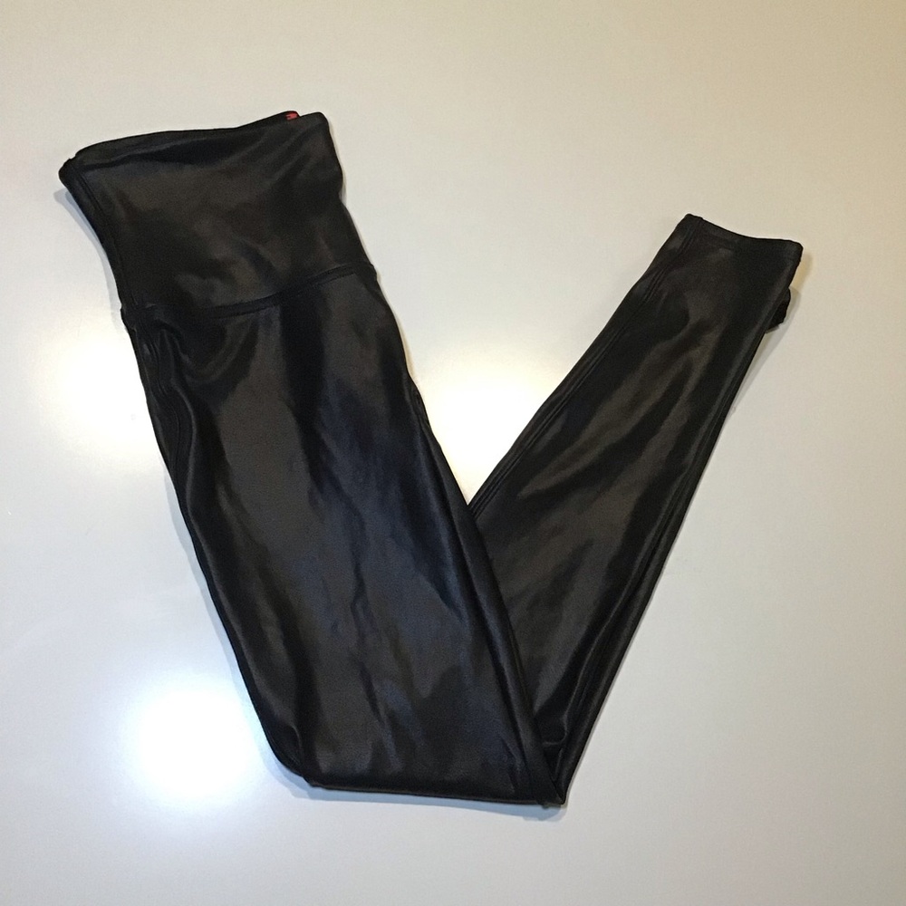 Spanx‎ Shine High Rise Legging Black Womens Size L